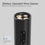 Battery-Operated Electric Wine Bottle Opener with Lightweight Portable Corkscrew Design