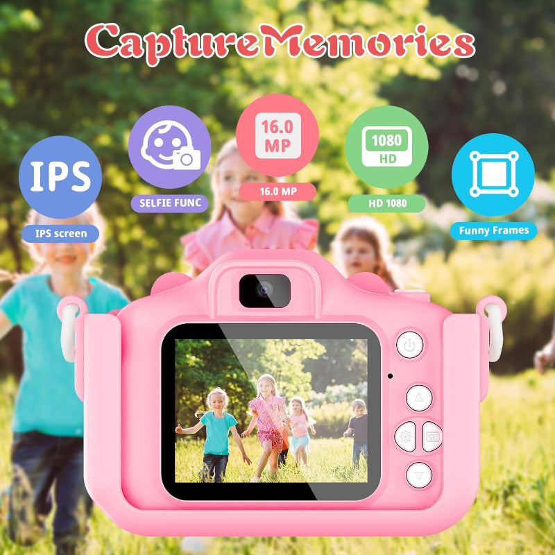 Digital Camera for Kids with 1080P Video Recorder with 32GB SD