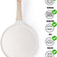 10-Inch Nonstick Crepe Pan with Spreader, Detachable Handle, Induction Compatible