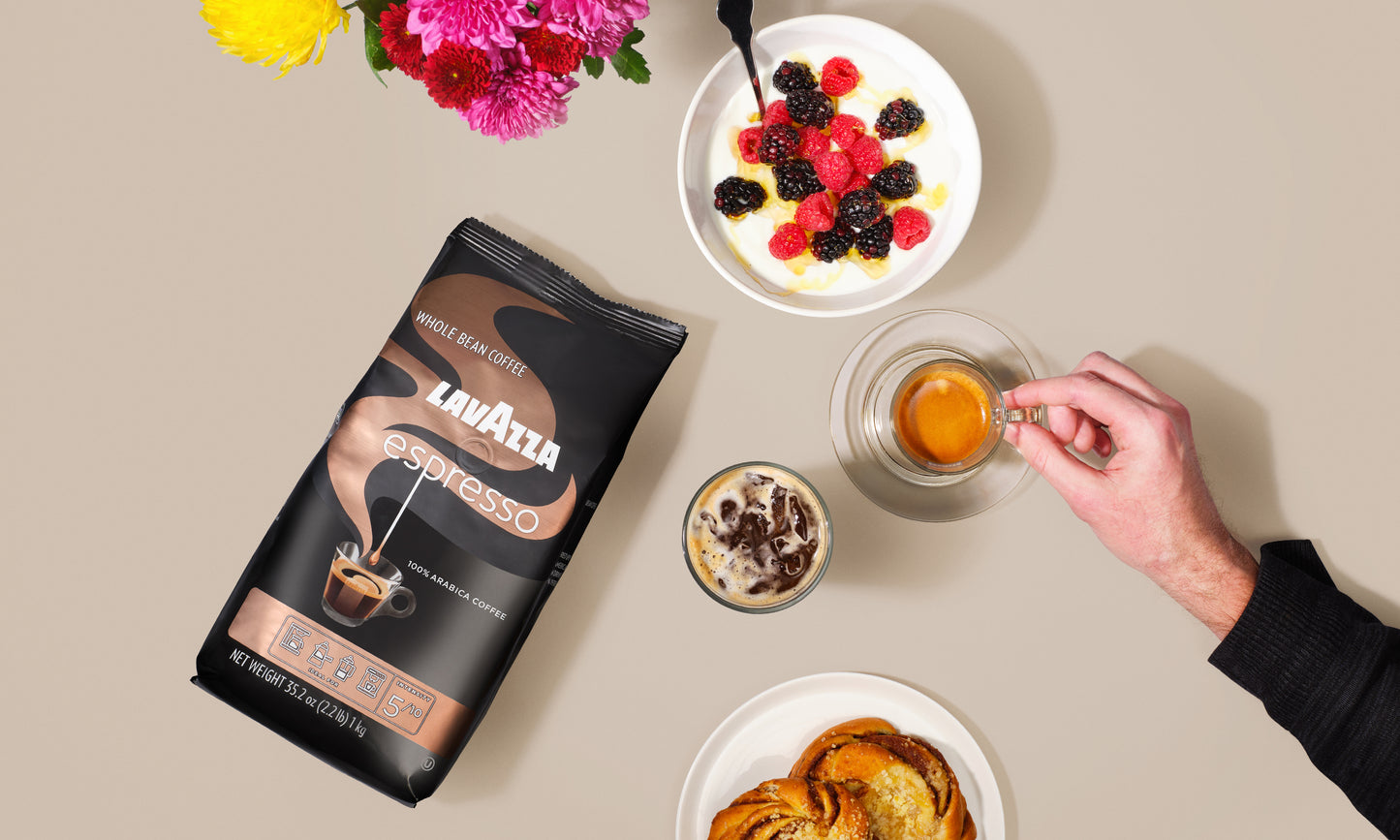 Lavazza Espresso Whole Bean Coffee – Medium Roast 100% Arabica (2.2 lb)