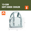 Soft Sided Cooler Bag - Insulated Folding Lunch Cooler for Travel Camping and Outdoor Use