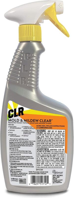 CLR Mold & Mildew Clear, Bleach-Free Stain Remover - EPA Safer Choice 