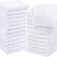 12 Pack Cotton Washcloths Set - 100% Ring Spun Cotton, Premium Quality Flannel Face Cloths