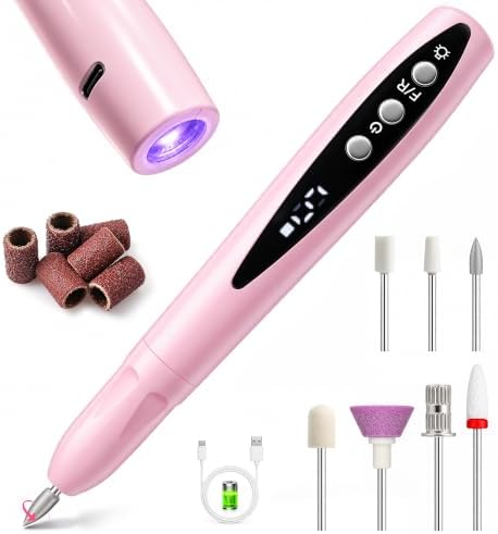 2-in-1 Portable Cordless Electric Nail Drill Kit for Beginners