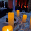 12-Pack Waterproof Outdoor Flameless LED Pillar Candles with Remote Control and Timer