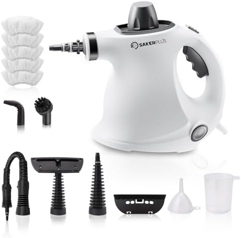 1050W Handheld Steam Cleaner with 230°F Pressurized Steam and 9 Multi-Surface Cleaning Accessories