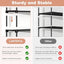 3-Tier Stackable Shoe Rack Organizer with 5 Hooks for Closet, Entryway and Garage