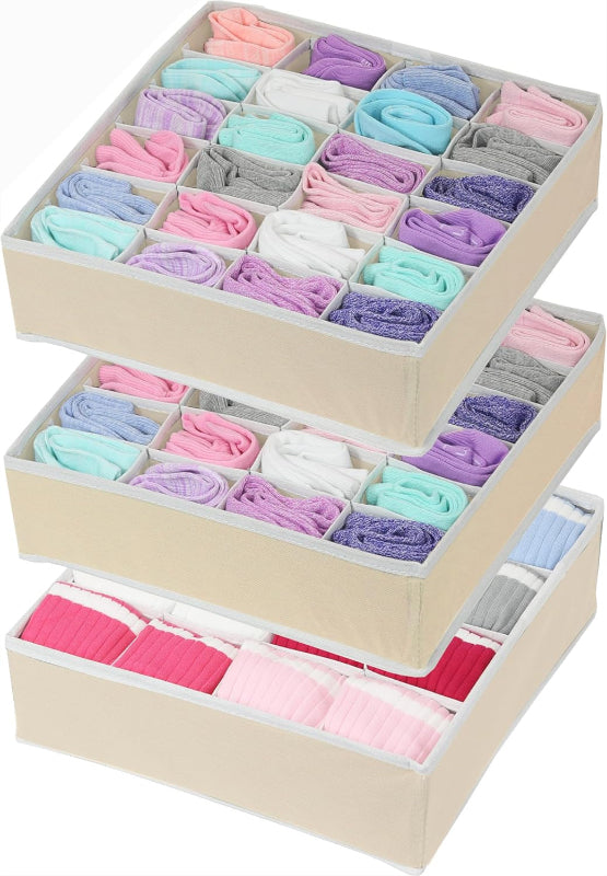  Closet Drawer Organizer for Clothes, Socks and Underware