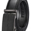 Men's Leather Belt with Automatic Ratchet Buckle Slide - Trim to Fit