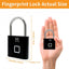 Fingerprint Smart Padlock-Biometric Lock with Type-C Rechargeable 