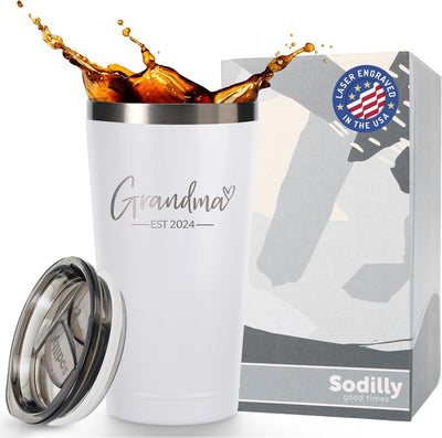 Family Tumbler with Lid, 16 oz White