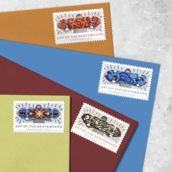 USPS Art of the Skateboard - Sheet of 20 First Class Forever Stamps