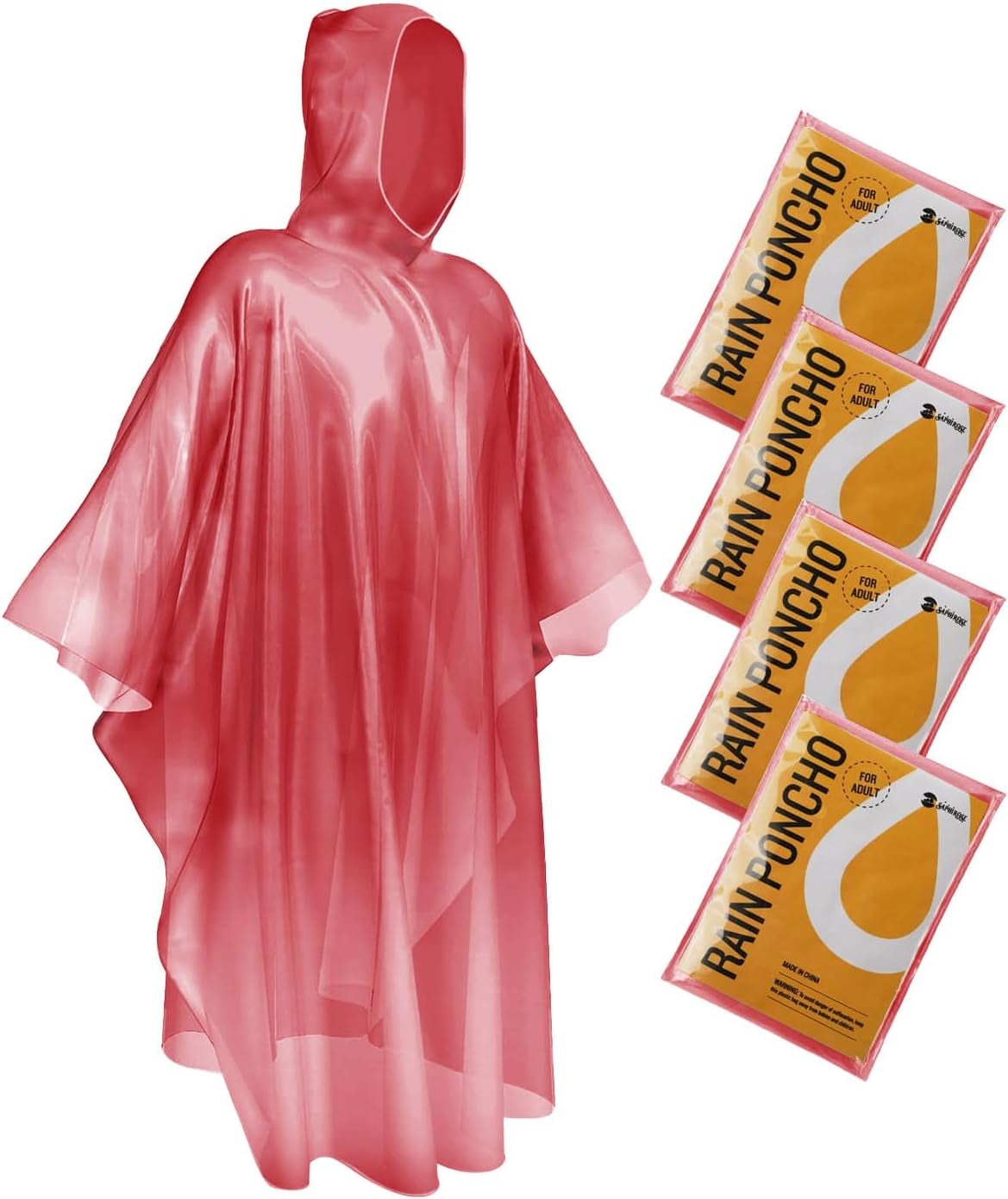 Multipack Disposable Rain Ponchos