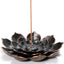 Brass Lotus Incense Burner with Detachable Ash Catcher for Stick Incense