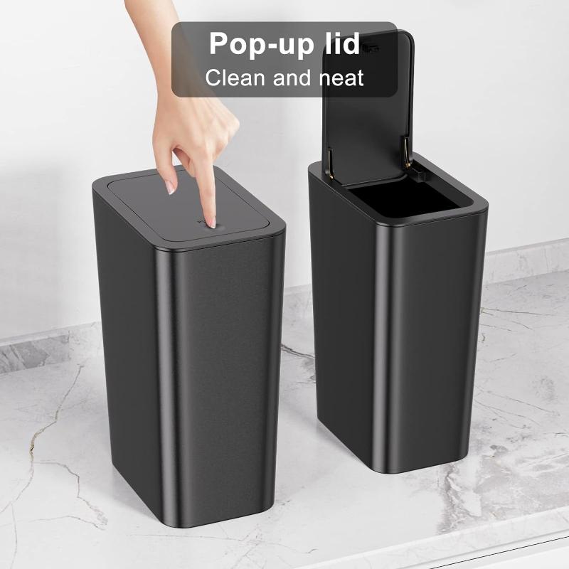 3 Pack Trash Can Set with Lids