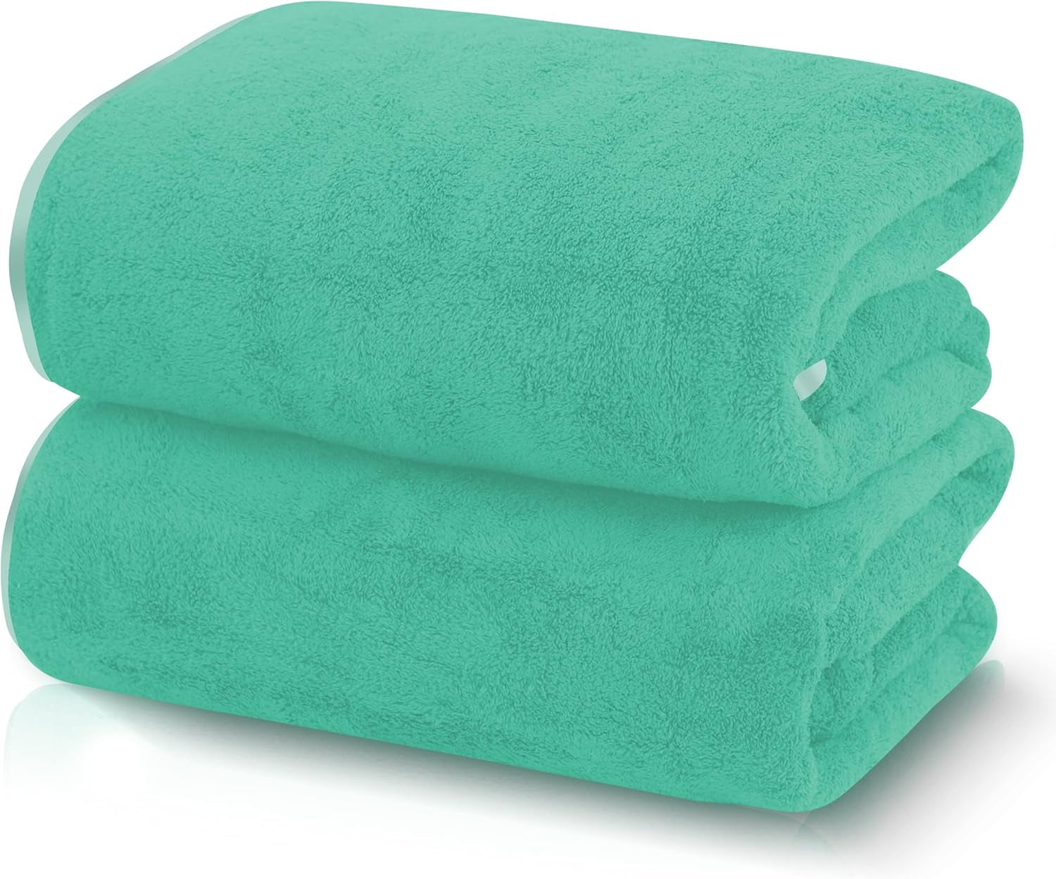 6 Pack Ultra Soft Microfiber Towel Set- 2 Bath Towels, 2 Hand Towels, 2 Washcloths