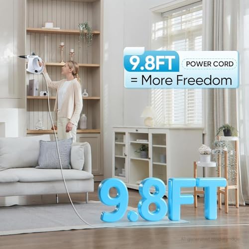 1050W Handheld Steam Cleaner with 230°F Pressurized Steam and 9 Multi-Surface Cleaning Accessories