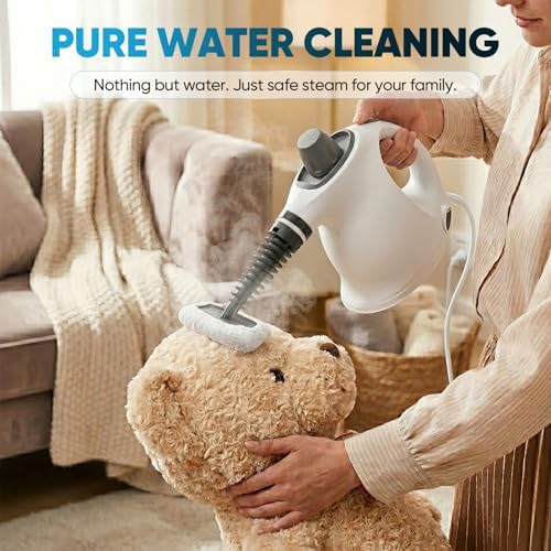 1050W Handheld Steam Cleaner with 230°F Pressurized Steam and 9 Multi-Surface Cleaning Accessories