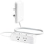 Flat Plug Power Strip Surge Protector with 6 Outlets and Extension Cord