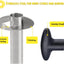 Stainless Steel Pineapple Corer and Slicer with Sharp Blade for Fruit Rings and Diced Pineapple