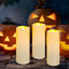 12-Pack Waterproof Outdoor Flameless LED Pillar Candles with Remote Control and Timer