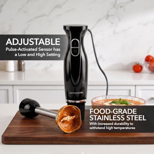 300W Electric Corded Hand Blender with 2 Mixing Speeds