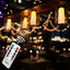 12-Pack Waterproof Outdoor Flameless LED Pillar Candles with Remote Control and Timer