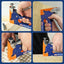 3-in-1 Heavy-Duty Staple Gun with 3,000 Staples, Adjustable Power and Manual Brad Nailer