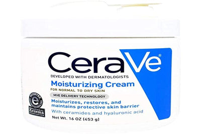 CeraVe Moisturizing Cream with Pump – Face & Body Moisturizer (16 oz)