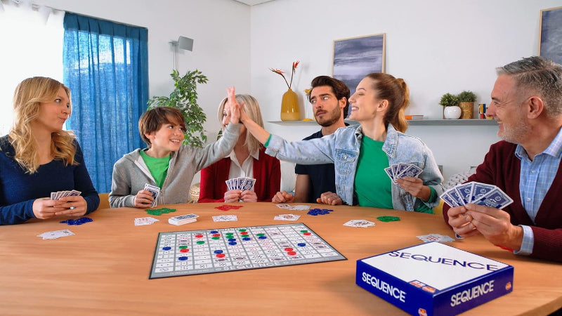 Original SEQUENCE Game with Folding Board, Cards, and Chips