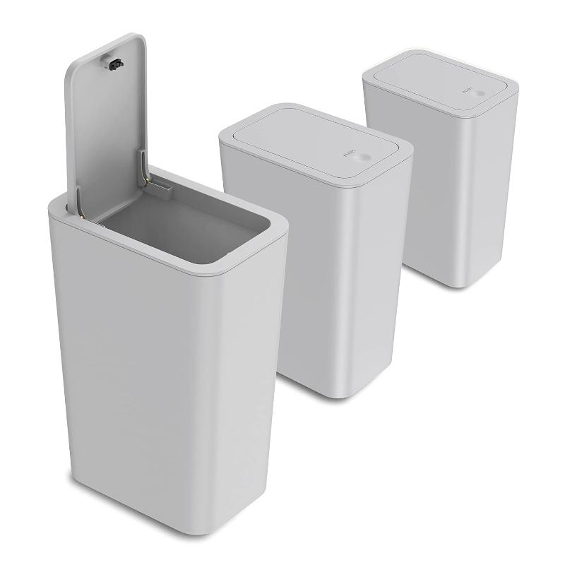 3 Pack Trash Can Set with Lids