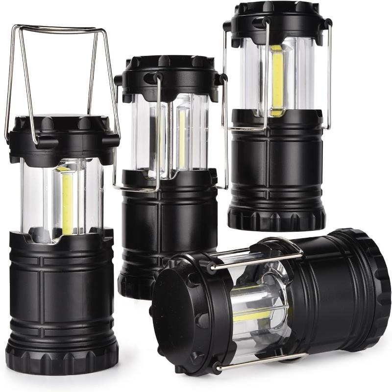 4 Pack Collapsible Lanterns - Battery Operated 