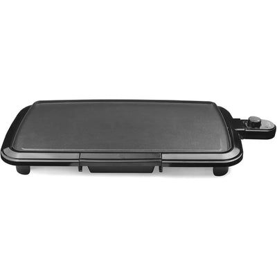 20" Black Griddle with Adjustable Temperature Control - Dishwasher Safe