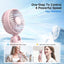 Portable Handheld Fan with Dual Motor, 4 Speeds, Foldable and Battery Operated