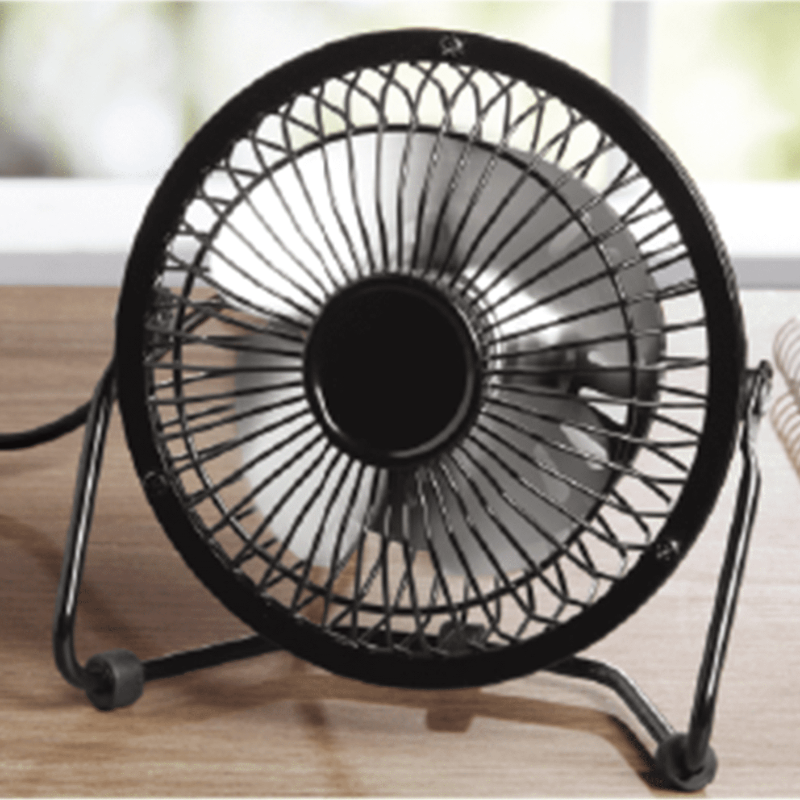 4 Inch Personal Fan - Metal USB Powered Desktop Fan