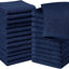 12 Pack Cotton Washcloths Set - 100% Ring Spun Cotton, Premium Quality Flannel Face Cloths