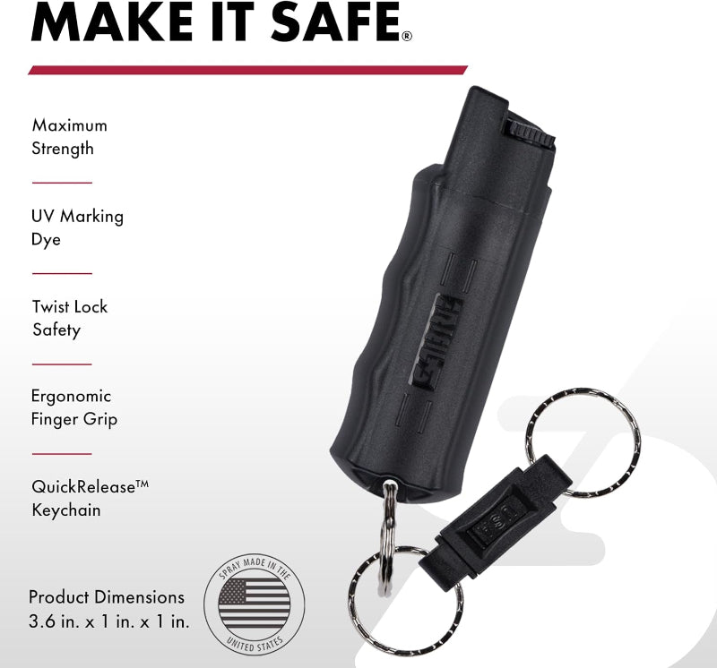 Miri - Pepper Spray with Quick Release Keychain