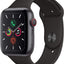 Apple Watch Series 5 (GPS, 40MM) - Space Gray Aluminum Case with Black Sport Band (Renewed)