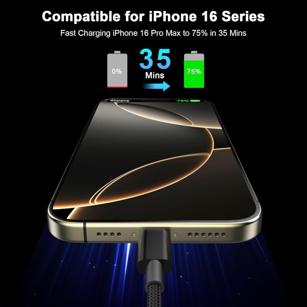 2-Pack 6ft USB C Charging Cables - Fast Charging