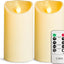 12-Pack Waterproof Outdoor Flameless LED Pillar Candles with Remote Control and Timer