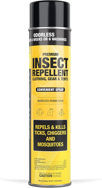 Sawyer Products SP618 Premium Permethrin Insect Repellent for Clothing, Gear & Tents, Aerosol Spray, 18-Ounce