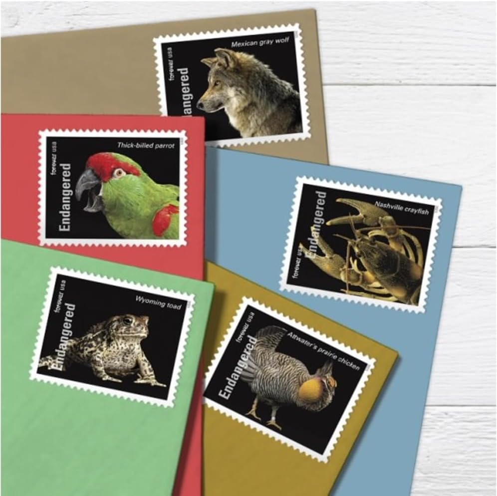 USPS Endangered Species First-Class Forever Stamps - Sheet of 20