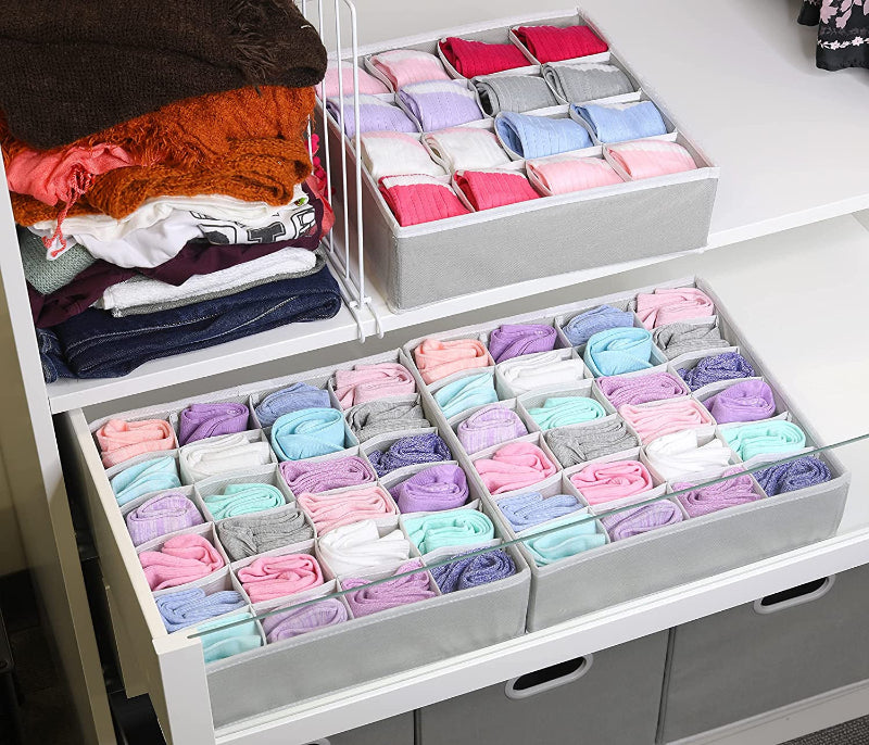  Closet Drawer Organizer for Clothes, Socks and Underware