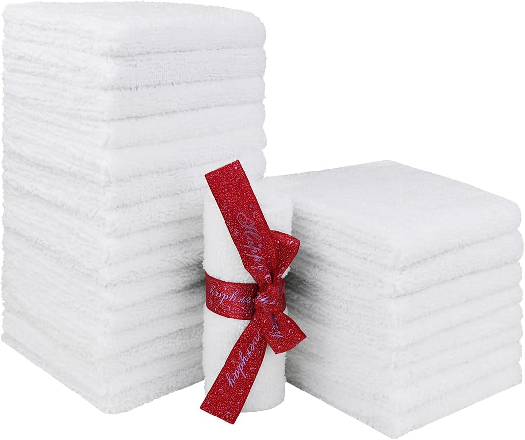 Microfiber Washcloths- Highly Absorbent and Soft Face Towel, Multi-Purpose 