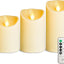 12-Pack Waterproof Outdoor Flameless LED Pillar Candles with Remote Control and Timer