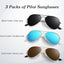3-Pack Polarized Pilot Sunglasses for Men and Women with UV400 Protection