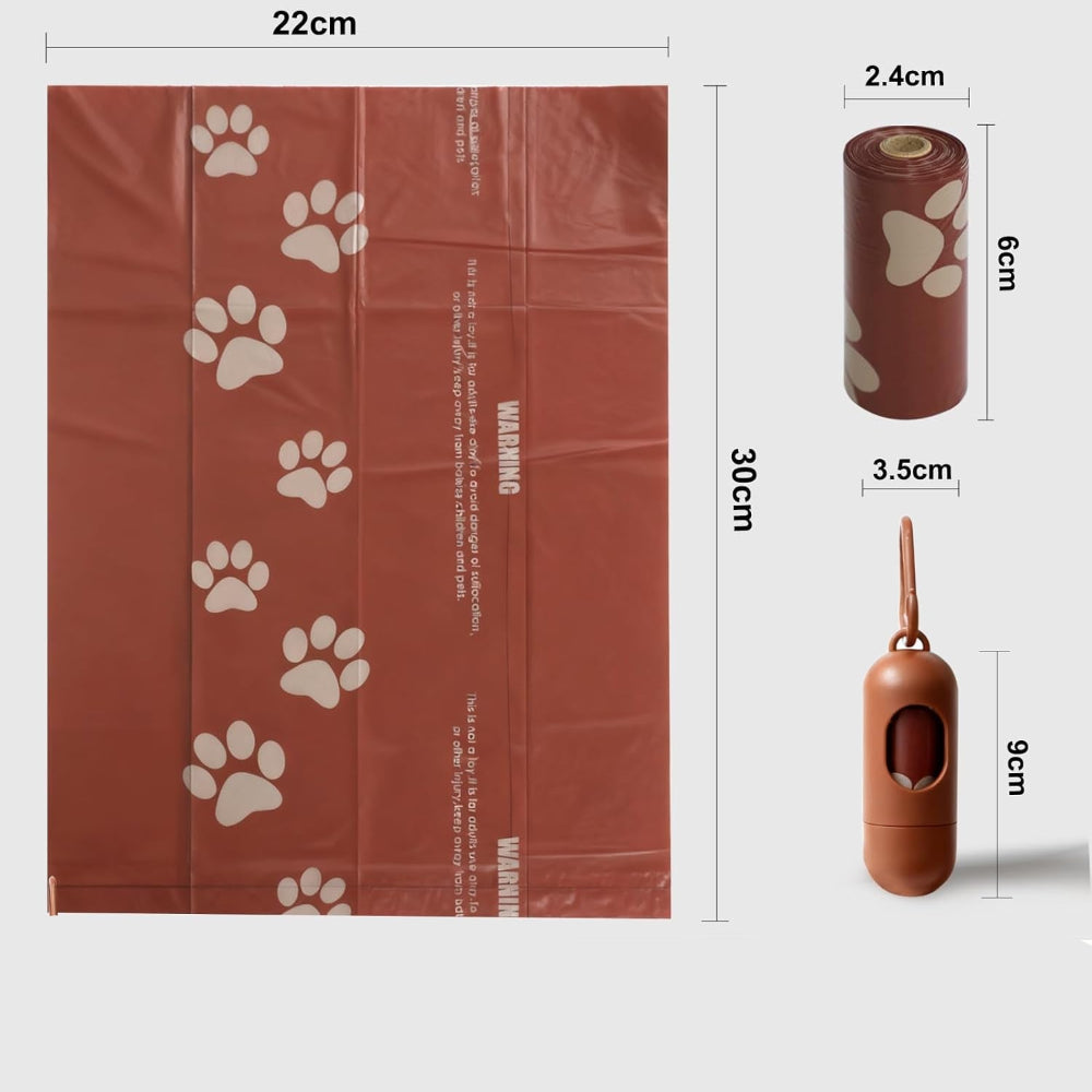 18 Roll Leakproof Dog Poop Bags - Scented Pet Waste Bags - 270 Count