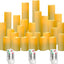 12-Pack Waterproof Outdoor Flameless LED Pillar Candles with Remote Control and Timer