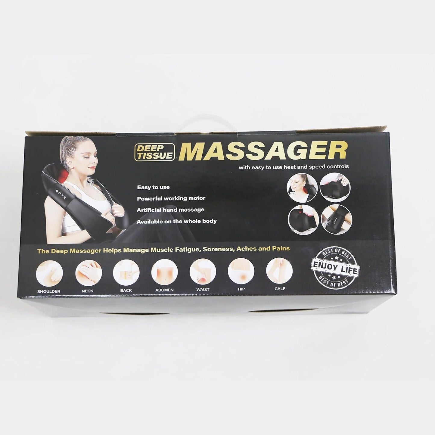 Shiatsu Neck Massager – Electric Neck and Back Massager with Heat, 3D Kneading  Open Box