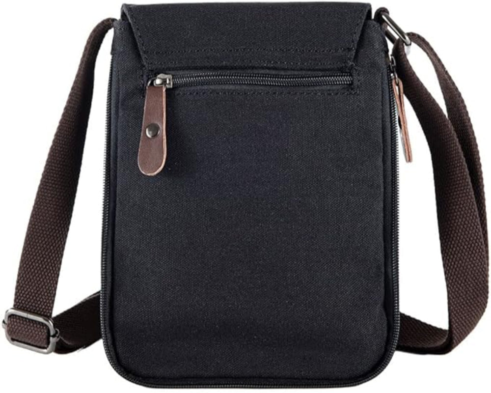 Canvas Messenger Bag – Vintage Crossbody Shoulder Bag for Travel Work Everyday Use